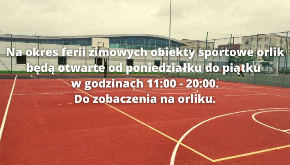 Ferie na obiektach sportowych orlik w Gminie Opoczno 