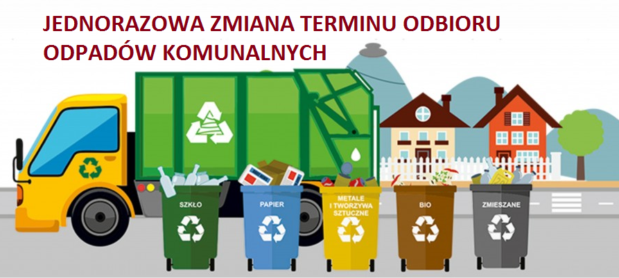 Jednorazowa zmiana terminu odbioru odpadów komunalnych