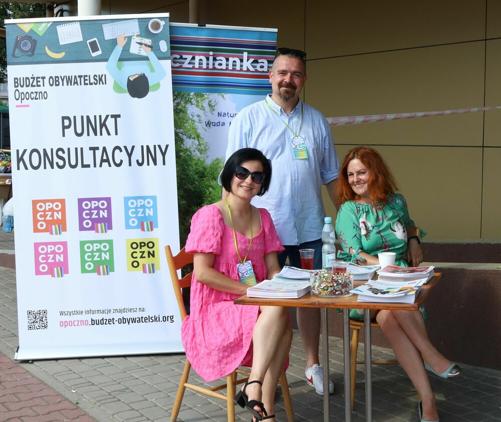 Punkt konsultacyjny Budżetu Obywatelskiego podczas wydarzenia Eko-Opoczno