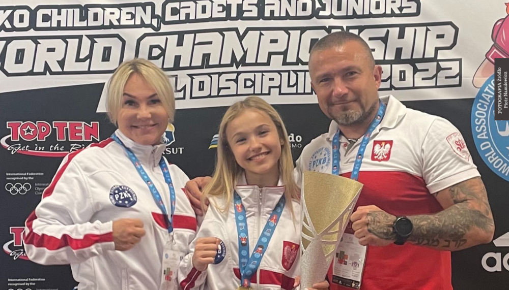 NIkola Nasulewicz zdobyła tytuł mistrzyni świata juniorów młodszych WAKO 2022.