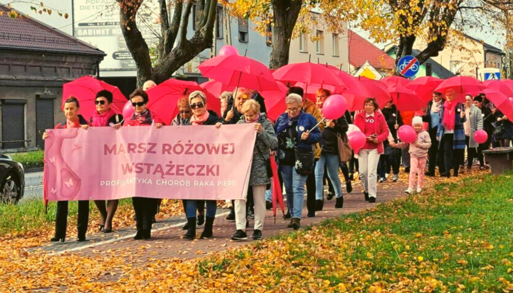 Ulicami Opoczna przeszedł Marsz Różowej Wstążeczki