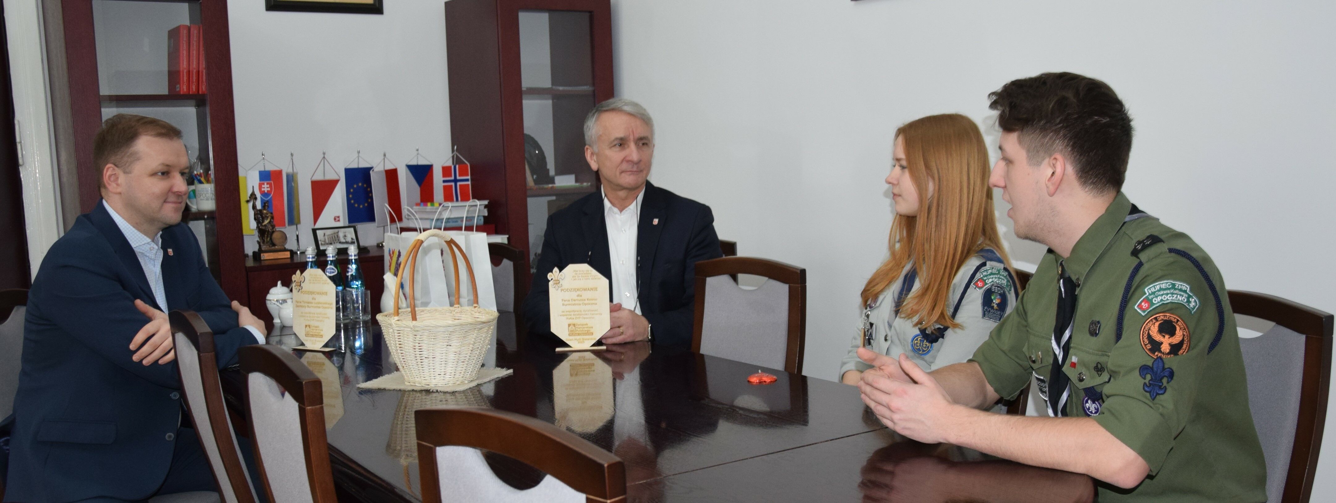 Burmistrz spotkał się z harcerzami w Dniu Myśli Braterskiej