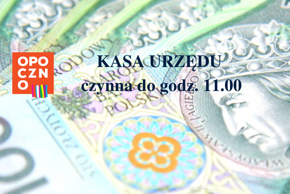 07.04.2023 r. - Kasa Urzędu Miejskiego czynna krócej