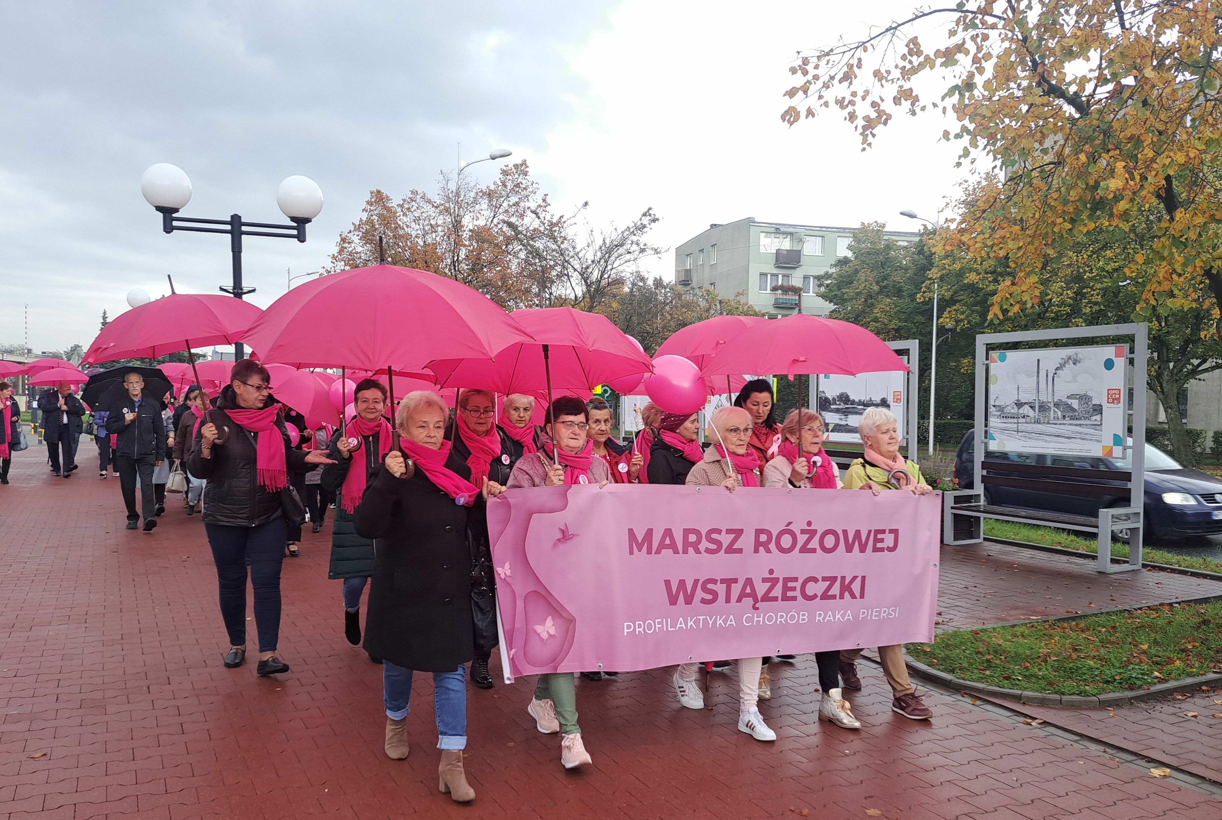 Ulicami Opoczna przeszedł Marsz Różowej Wstążeczki