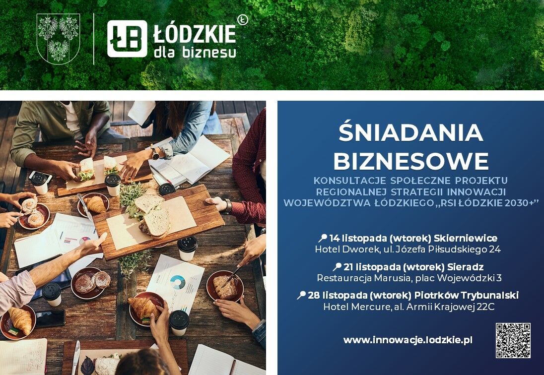 ŚNIADANIA BIZNESOWE w województwie łódzkim