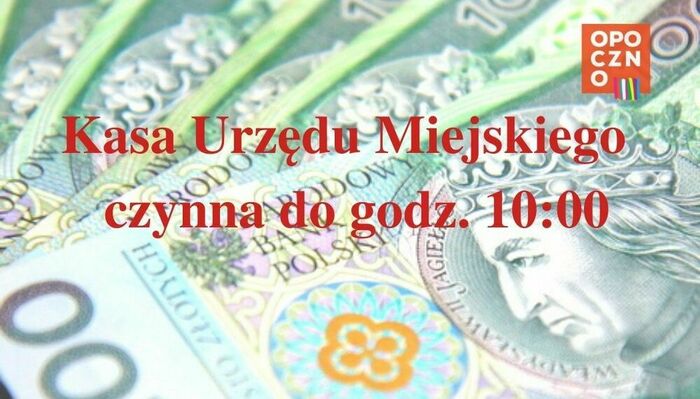 Kasa urzędu czynne krócej w dn. 29.12.2023 r.