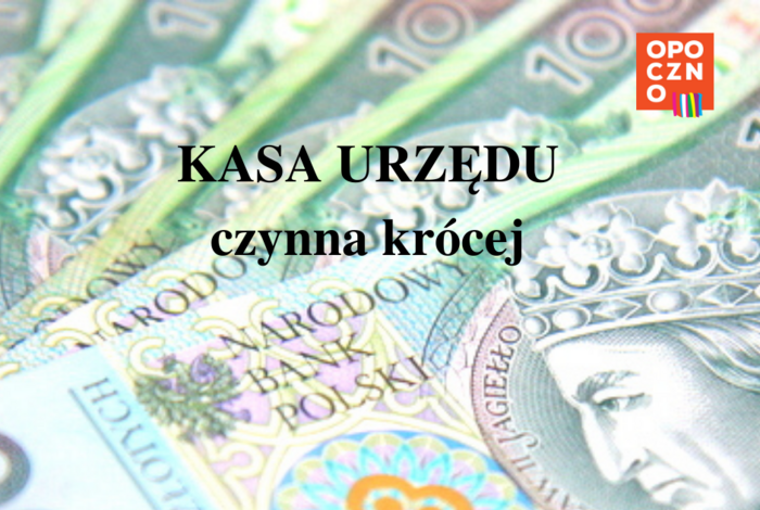 24 stycznia kasa Urzędu będzie czynna krócej