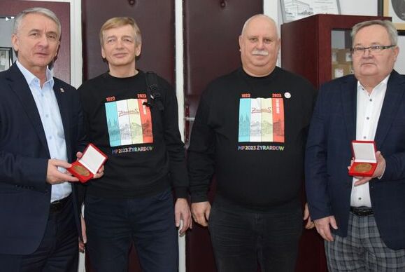 Spotkanie Burmistrza Opoczna z przedstawicielami Żyrardowskiego Towarzystwa Cyklistów