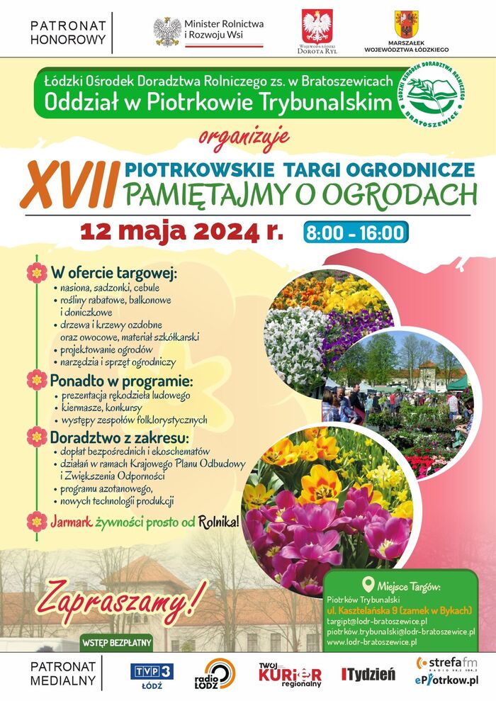 XVII Piotrkowskie Targi Ogrodnicze "Pamiętajmy o ogrodach"