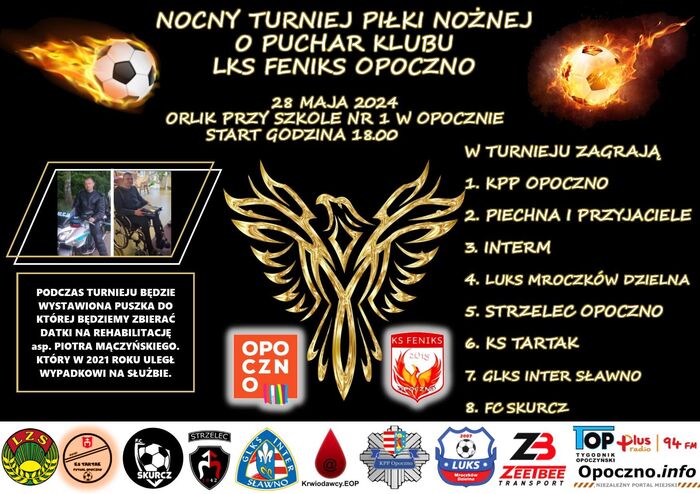 Nocny Turniej o Puchar Klubu Feniks Opoczno: Wydarzenie Sportowe z Szlachetnym Celem