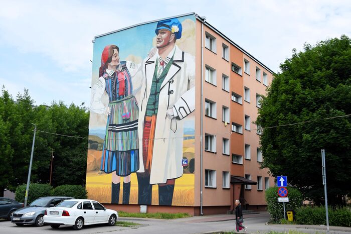Folkeko Mural w Opocznie