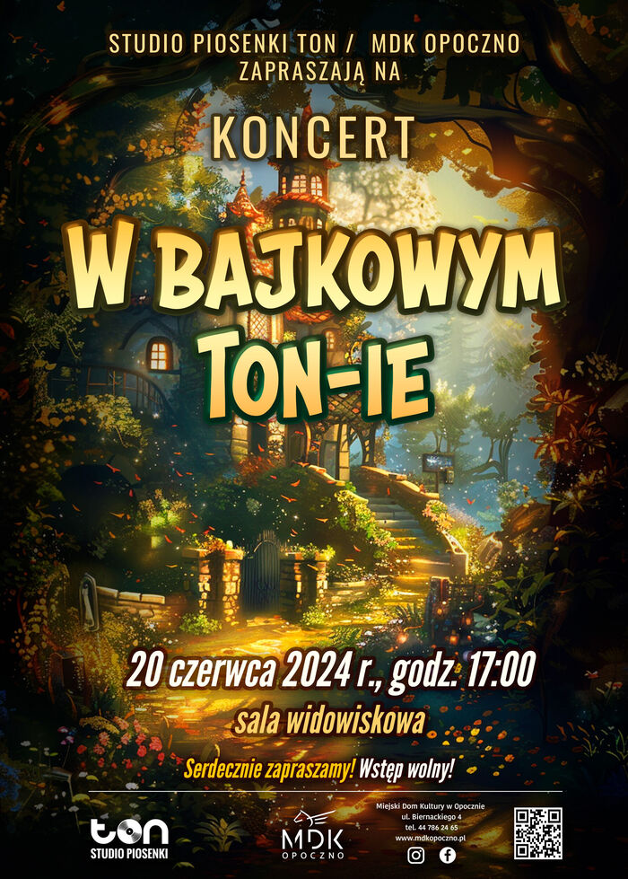 Zapraszamy na bajkowy koncert TON-u
