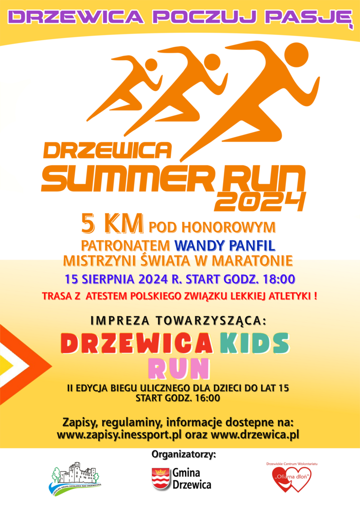 VII Ogólnopolski Bieg "Drzewica Summer Run 2024"