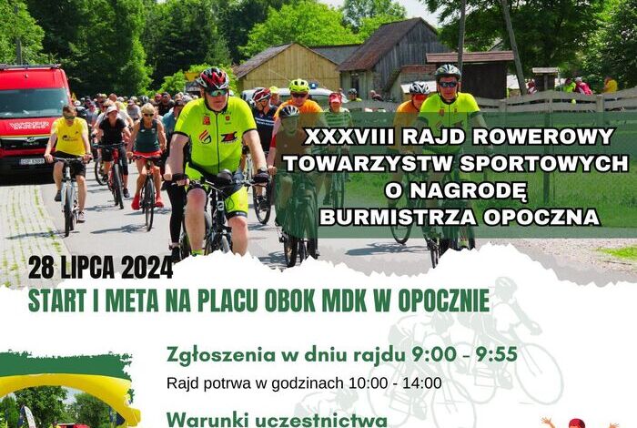 XXXVIII Rajd Rowerowy Towarzystw Sportowych o Nagrodę Burmistrza Opoczna