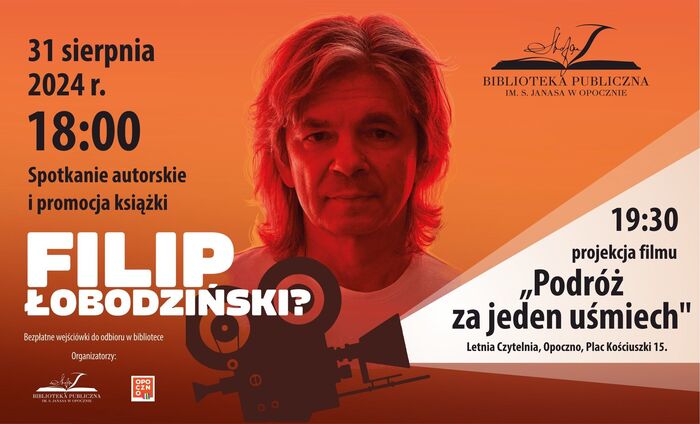 Spotkanie autorskie z Filipem Łobodzińskim w Bibliotece Publicznej w Opocznie