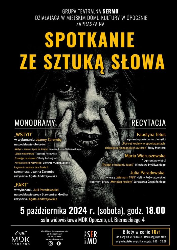 Zapraszamy na SPOTKANIE ZE SZTUKĄ SŁOWA