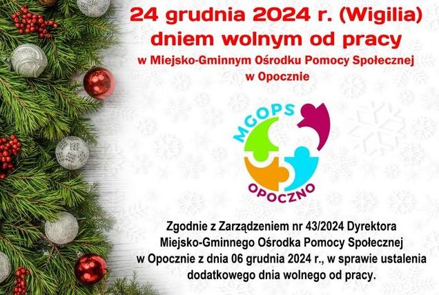 MGOPS informuje