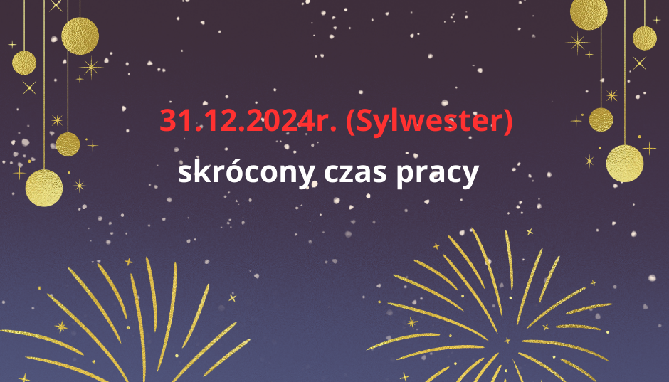 Skrócony czas pracy Urzędu Miejskiego w Opocznie w Sylwestra