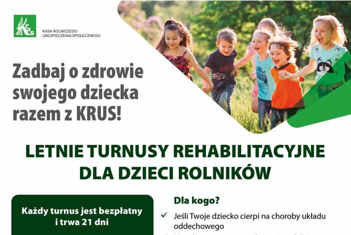 KRUS Opoczno informuje o darmowych turnusach rehabilitacyjnych