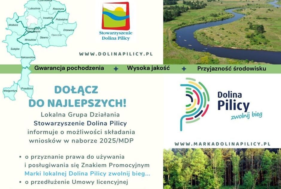 Nabór wniosków o przyznanie Znaku Promocyjnego „Dolina Pilicy” – rusza kolejna edycja!