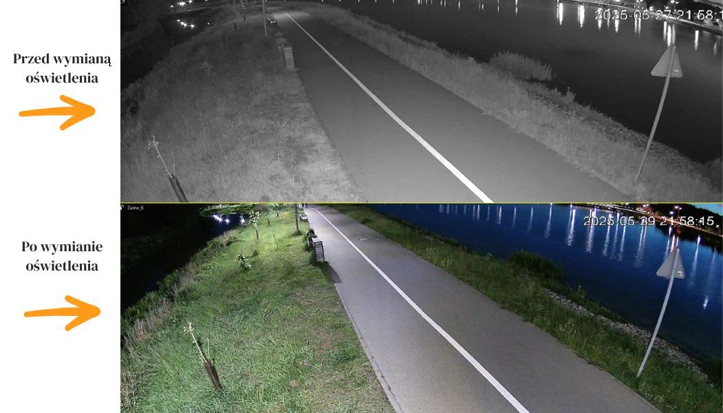 Zakończono wymianę oświetlenia nad Zalewem Opoczyńskim