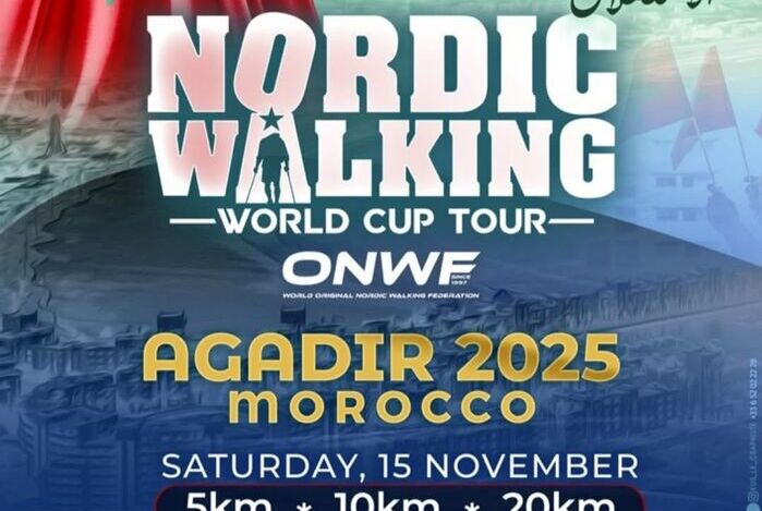 Robert Szulc reprezentuje Gminę Opoczno 
na AGADIR 2025  Nordic Walking World Cup Tour