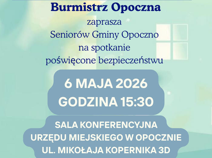 Twoje bezpieczeństwo zaczyna się w domu - spotkanie edukacyjne