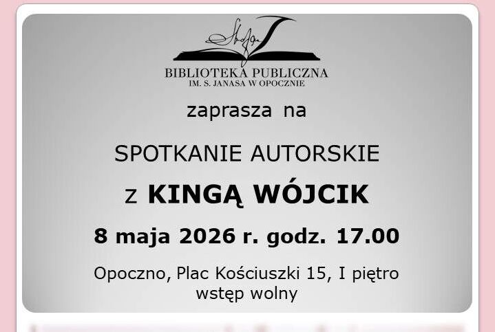 Spotkanie autorskie z Kingą Wójcik w bibliotece