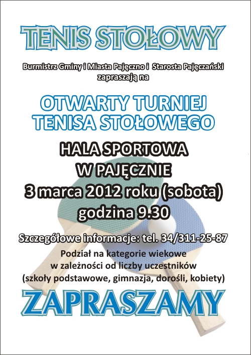 Turniej Tenisa Stołowego