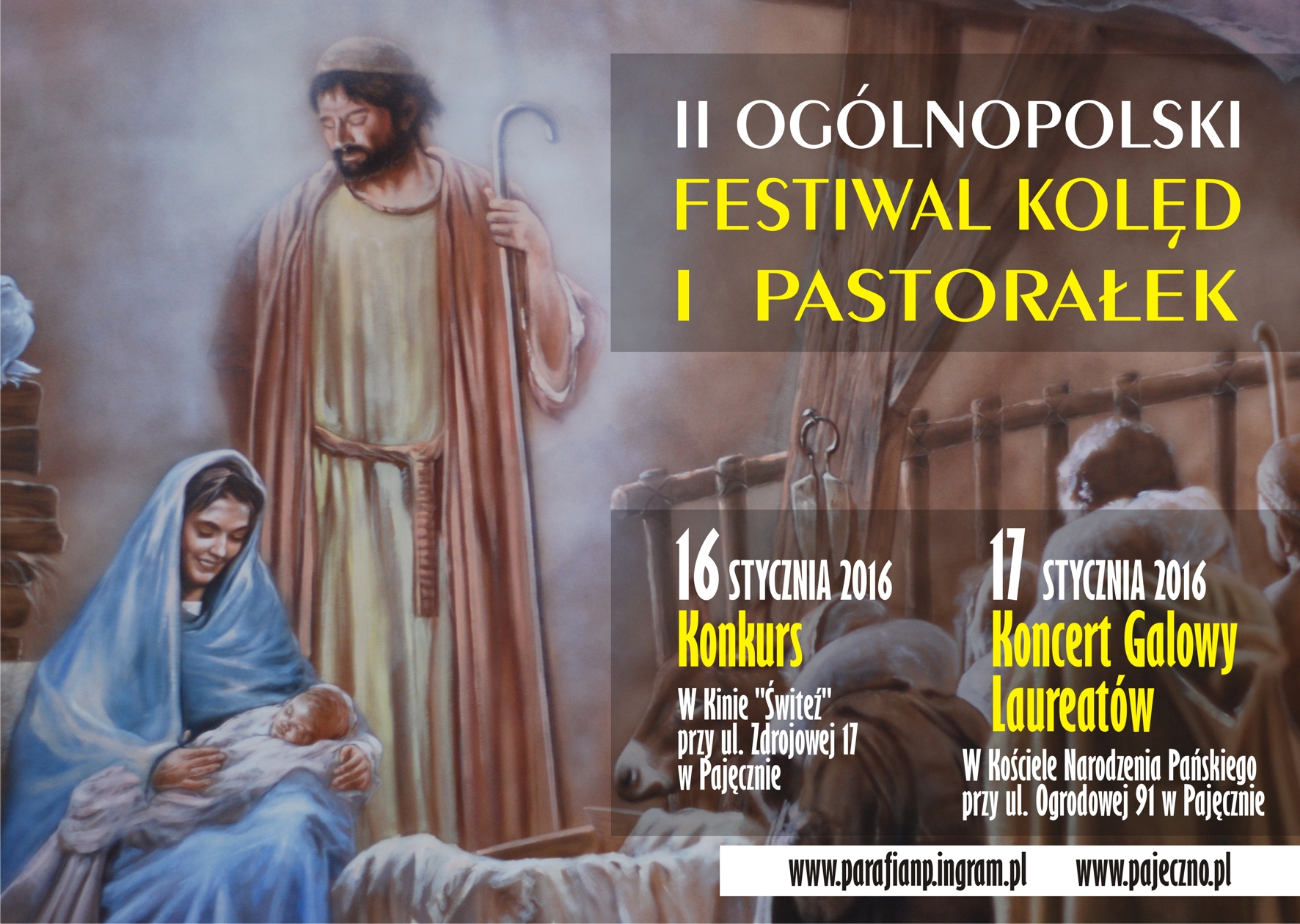 II Ogólnopolski Festiwal Kolęd i Pastorałek – zaproszenie