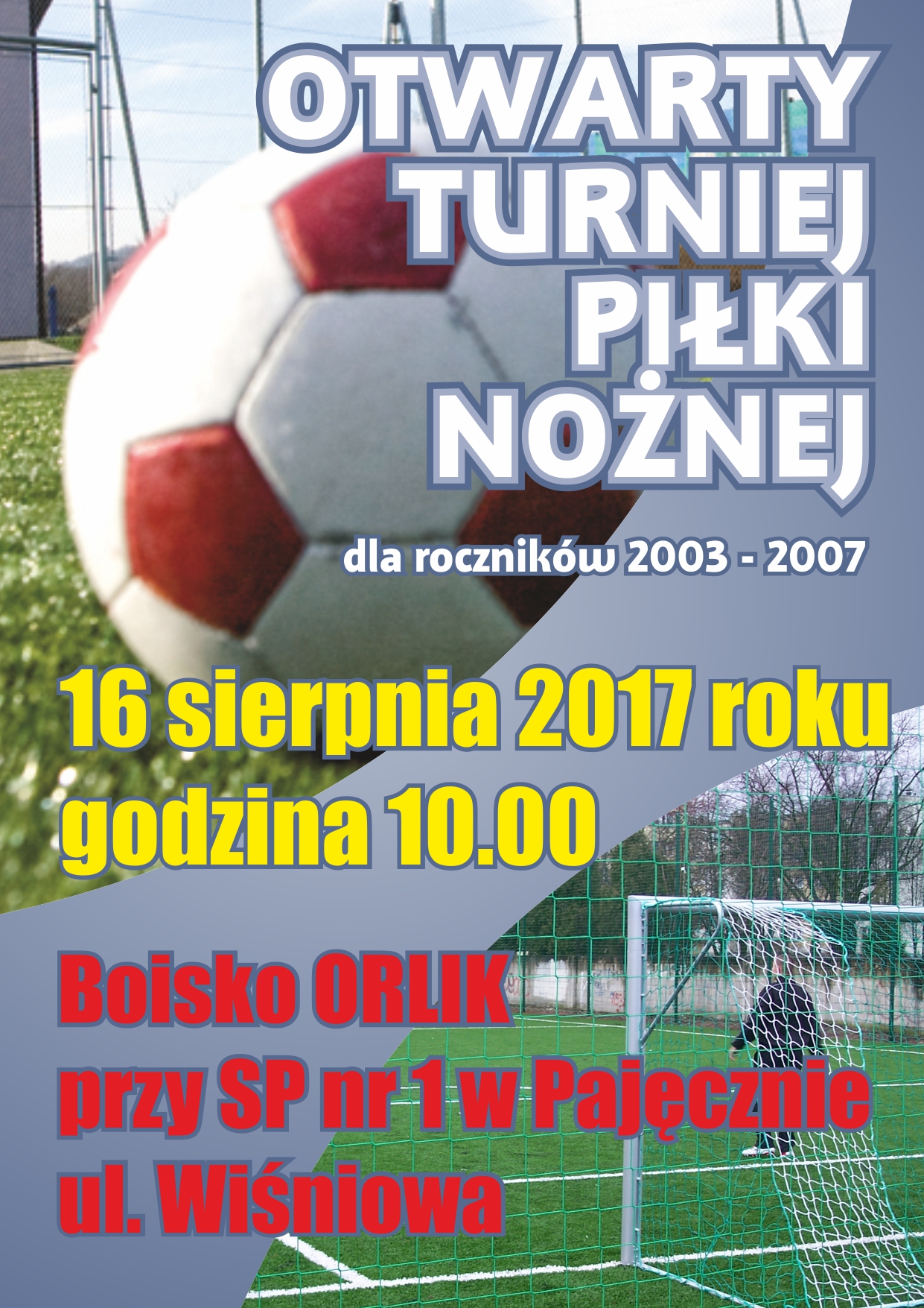 Otwarty Turniej Piłki Nożnej dla roczników 2003-2007
