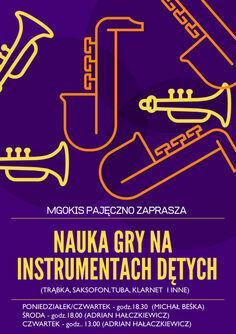 Nauka gry na instrumentach dętych