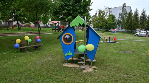 Nowy plac zabaw przy Przedszkolu Nr 2 w Pajęcznie