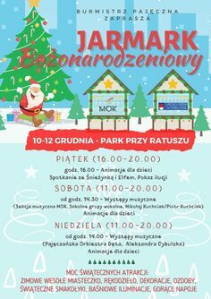 Burmistrz Pajęczna zaprasza na Jarmark Bożonarodzeniowy 2021