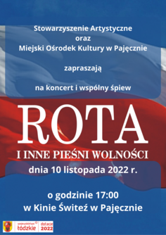 Zaproszenie na koncert z okazji Narodowego Święta Niepodległości