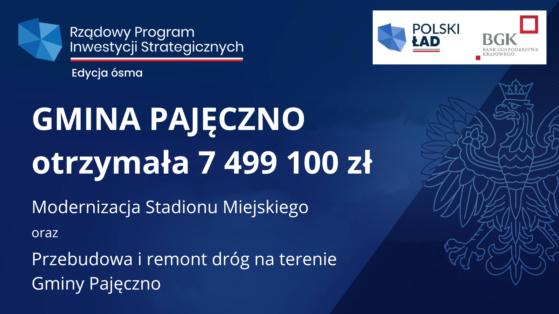 Inwestycje z Rządowego Programu Polski Ład