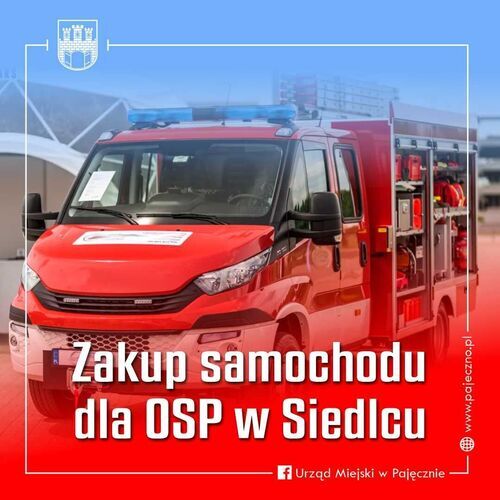 Zakup lekkiego samochodu ratowniczo-gaśniczego dla OSP w Siedlcu
