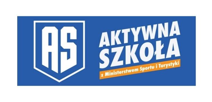 Logo programu Aktywna Szkoła z Ministerstwem Sportu i Turystyki