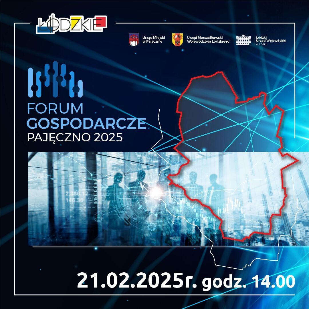 Grafika z informacją o wydarzeniu pt. Forum Gospodarcze Pajęczno 2025