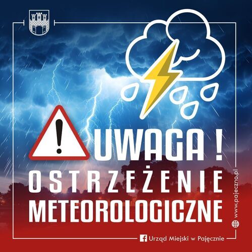 Ostrzeżenie meteorologiczne II stopnia - BURZE