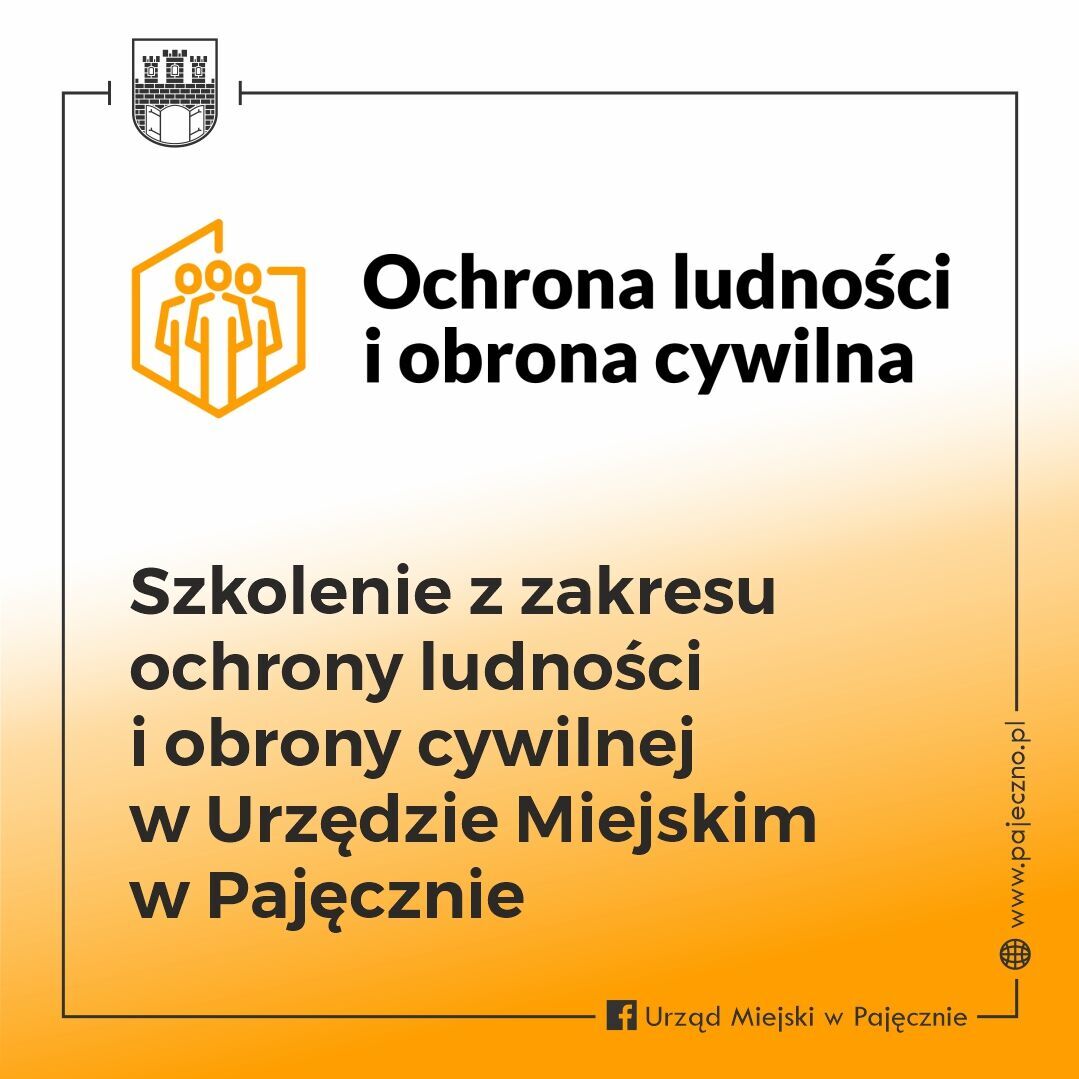 Szkolenie z zakresu ochrony ludności i obrony cywilnej w Urzędzie Miejskim w Pajęcznie