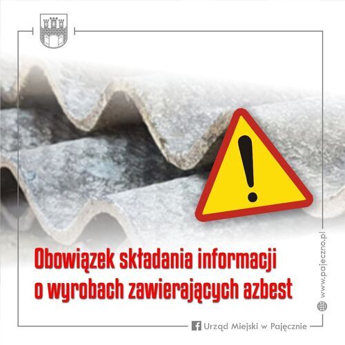Obowiązek składania informacji o wyrobach zawierających azbest