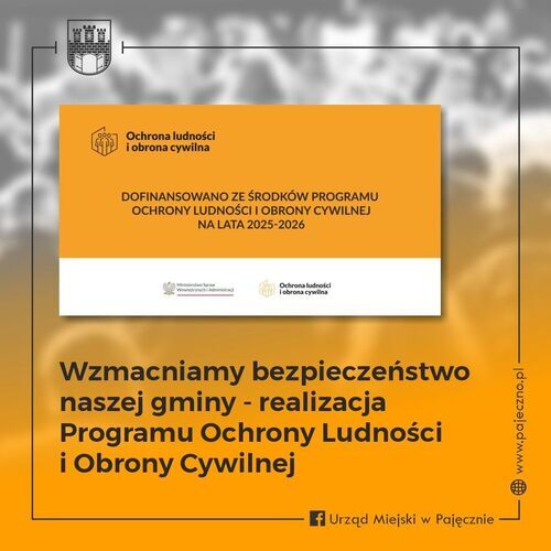 Realizacja Programu Ochrony Ludności i Obrony Cywilnej otrzymała w 2025 roku