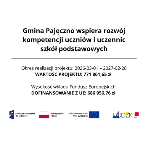 Program "Gmina Pajęczno wspiera rozwój kompetencji uczniów i uczennic szkół podstawowych"