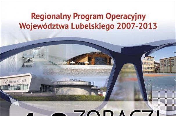 Wycinek plakatu: Regionalny Program Operacyjny Województwa Lubelskiego 2007-2013 Lubin