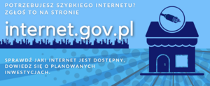 Potrzebujesz szybkiego internetu? Zgłoś to na stronie internet.gov.pl