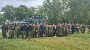 Kaliscy kadeci na zawodach strzeleckich na trenażerze „Śnieżnik”