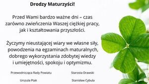 Życzenia dla maturzystów