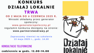 Trwa konkurs "Działaj Lokalnie"