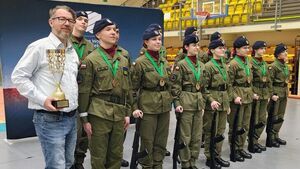 Kadeci z LO w Złocieńcu brązowymi medalistami w zachodniopomorskim przeglądzie musztry